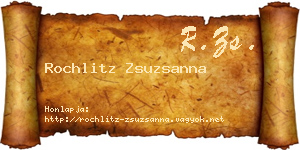 Rochlitz Zsuzsanna névjegykártya